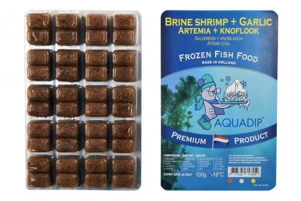 Artemia ‘Brine shrimp’ with garlic 100 gram Blister