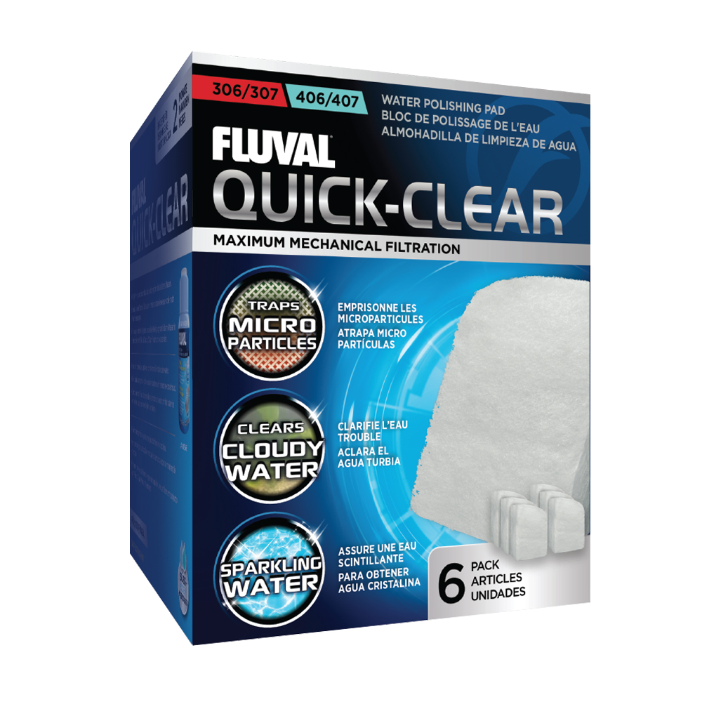 Fluval 305-405 Fine Filter Pad 6pcs-V