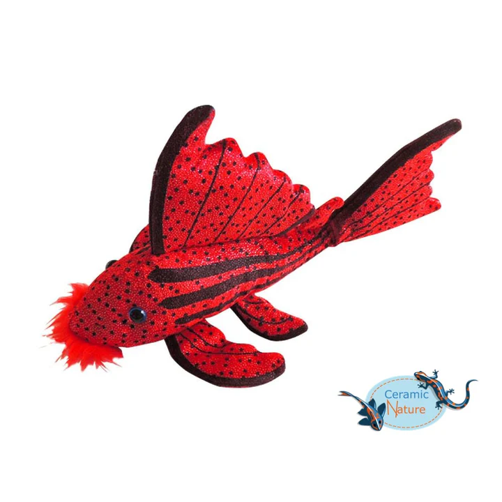 Crimson pleco plush