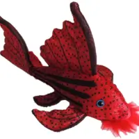 Crimson pleco plush