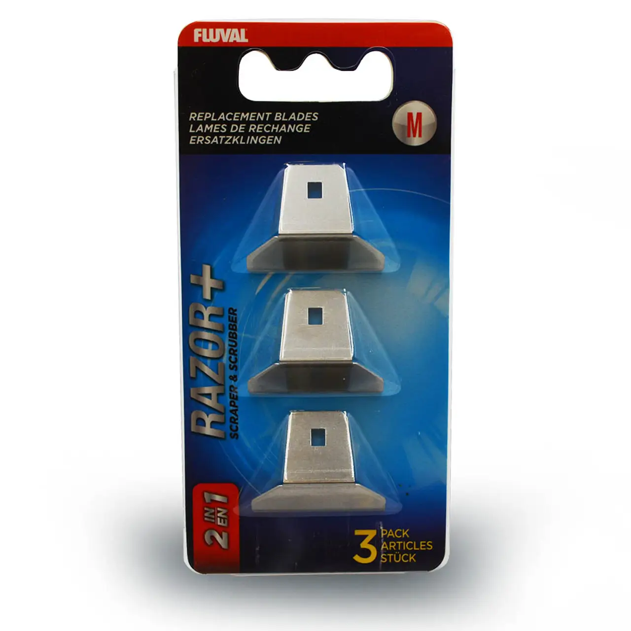 Fluval Razor+Algea Scrubber Blade 3 pack Sm.