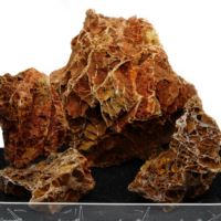 Maple Leaf Rock  ( S ) – Natural Reddish-Brown Aquascaping Stone with White Veins
