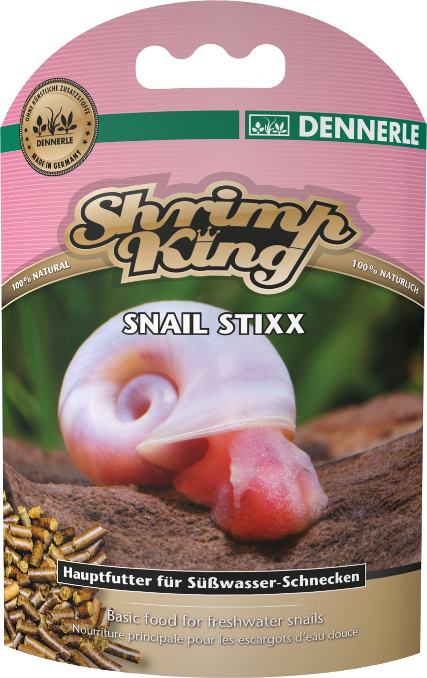 Dennerle Shrimp King SnailStixx - Premium Snail Food Sticks for Healthy Shells