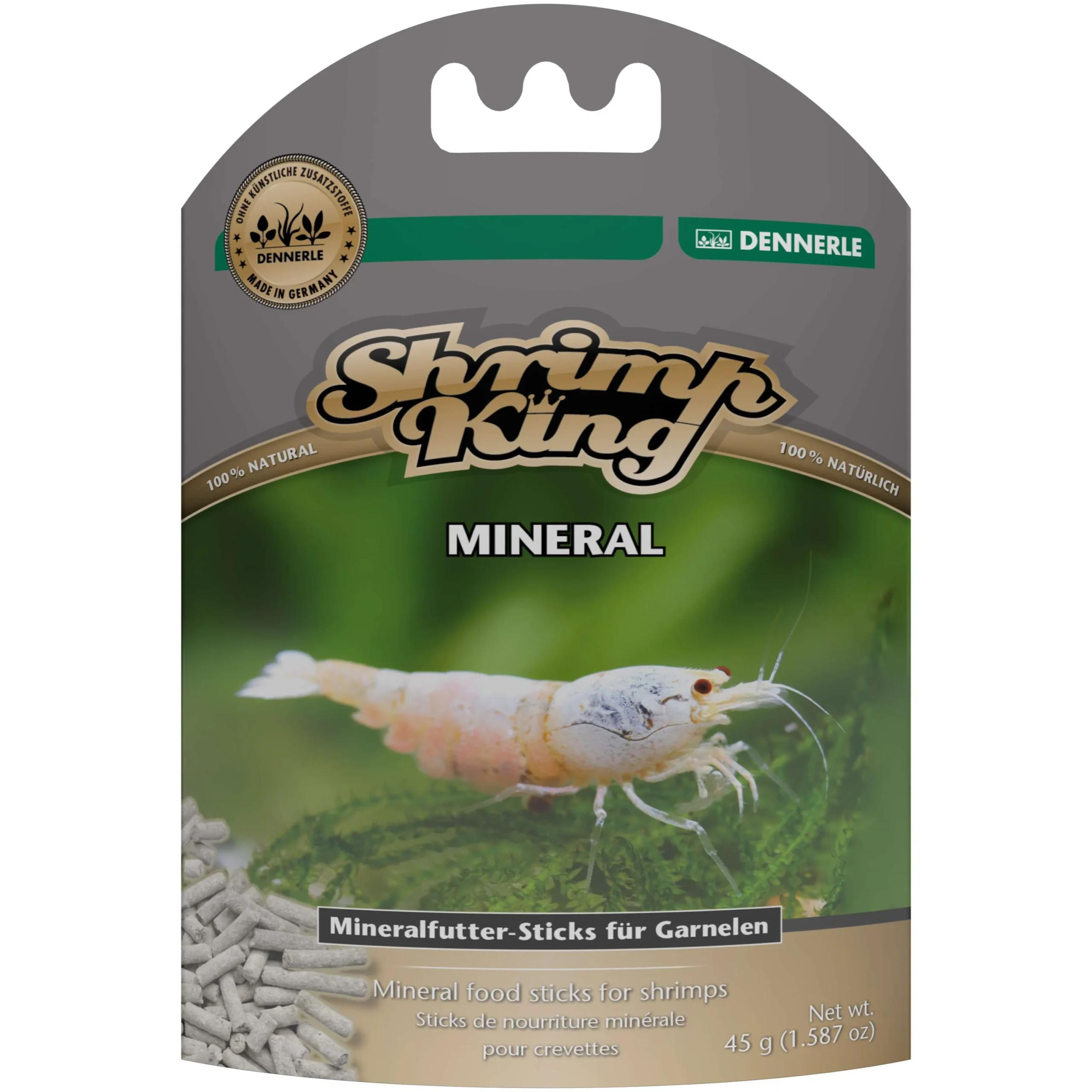 Dennerle Shrimp King Mineral – Premium Mineral Food Sticks for Healthy Molting (45g)