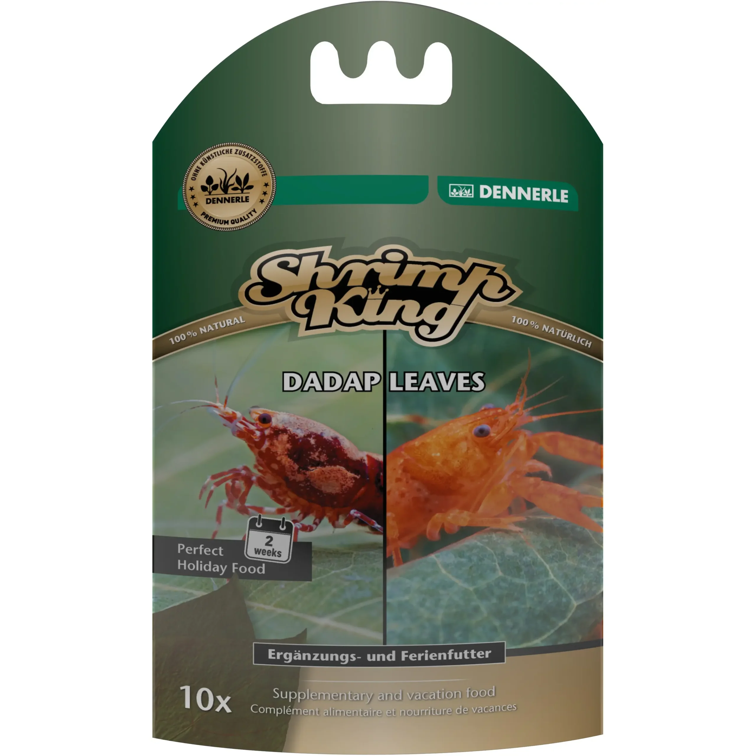 Dennerle Shrimp King Dadap Leaves – Natural High-Protein Foliage Food