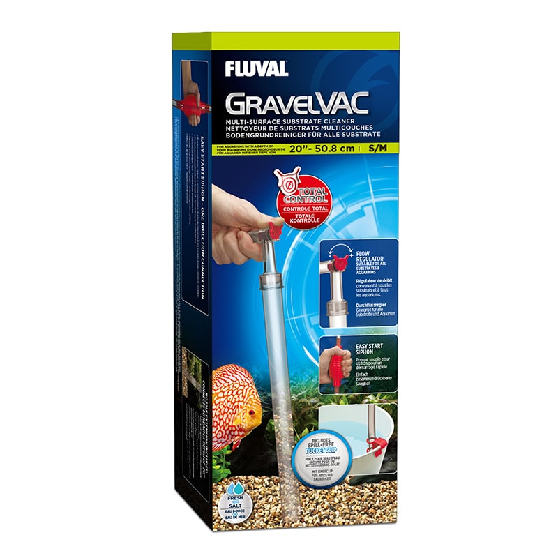 Fluval GravelVAC Multi-Substrate Cleaner S/M – Up to 20″ / 50.8 cm