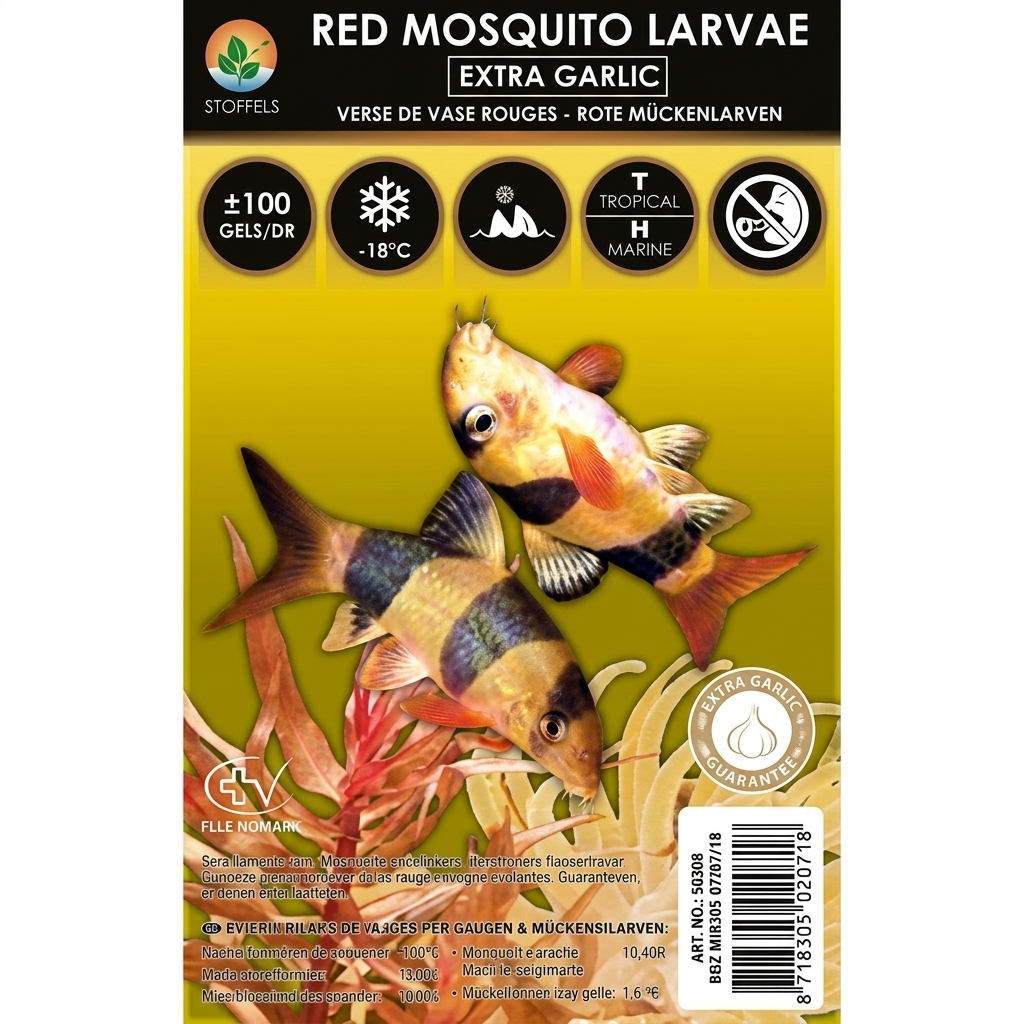 Stoffels Bloodworms with Garlic  – 100g Blister Pack