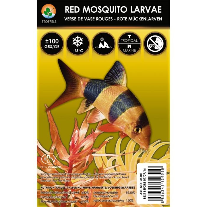 Stoffels Red Mosquito Larvae, 100 g - Choco